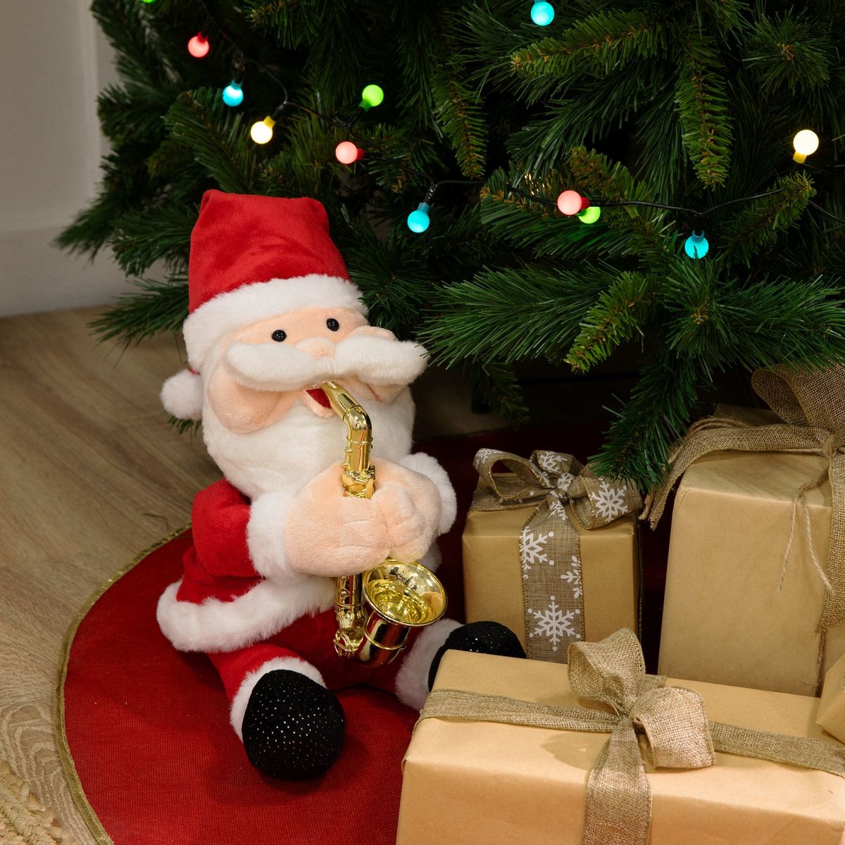 MICA - Peluche Navideño: Papá Noel Musical 29 cm