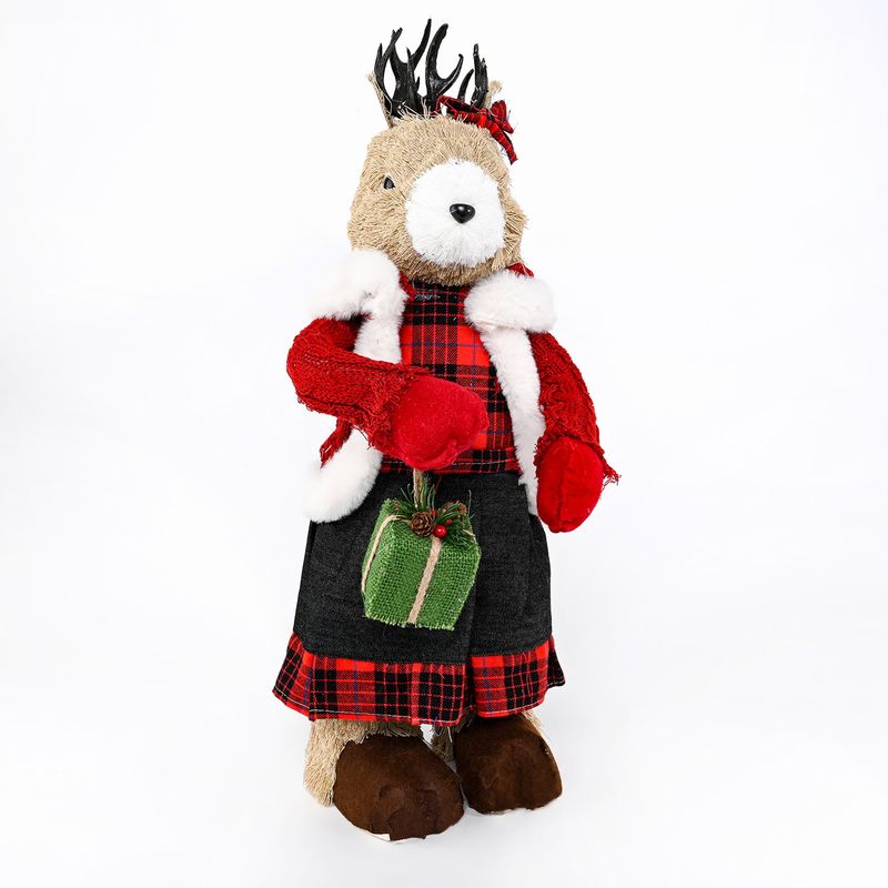 MICA - Figura Navideña decorativa venado 20 X 17 X 59 cm 