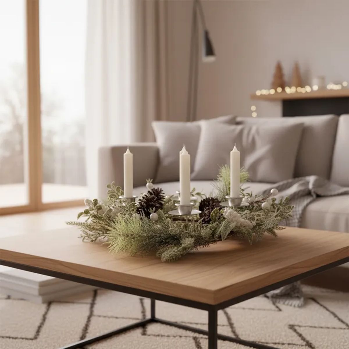 MICA - Corona Navideña: Adorno para Puerta 45 cm