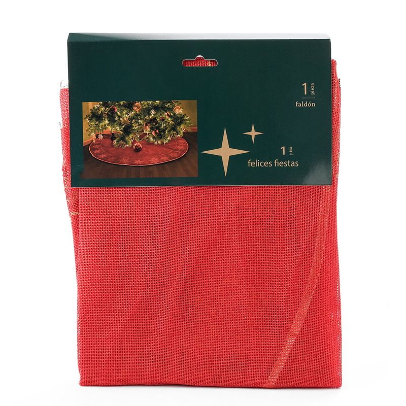 MICA - Base Árbol de Navidad Rojo 106 cm