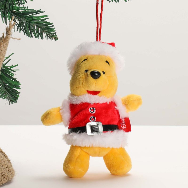 DISNEY - Peluche colgante para árbol de navidad Winnie Pooh Navideño 10 cm Disney