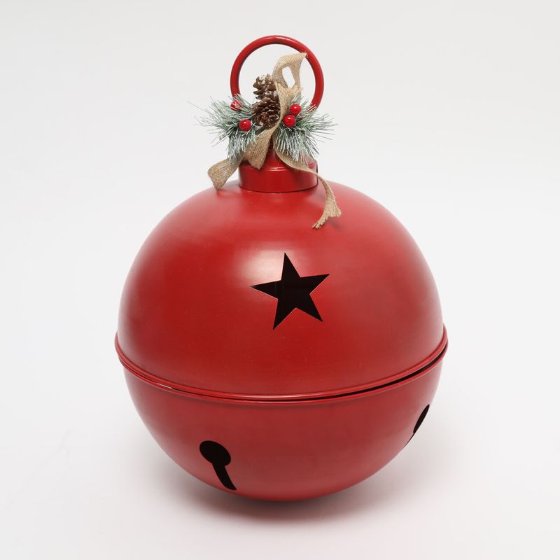 MICA - Bola de Navidad Roja 30x40 cm