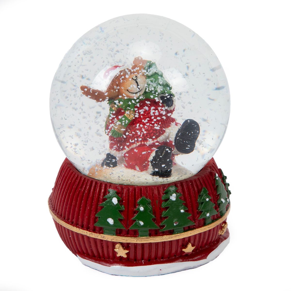 MICA - Bola de Nieve Navideña: Perro 8 cm