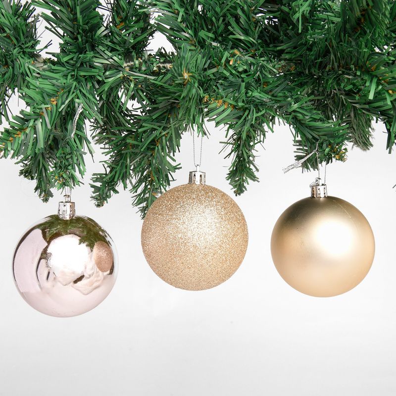 MICA - Bola de Navidad Dorada: Set x10 7cm