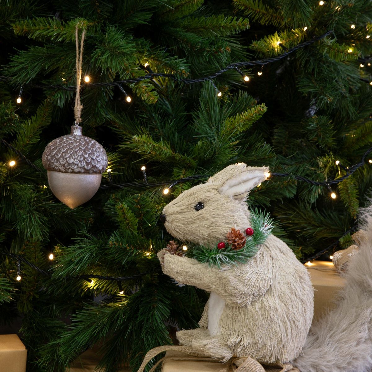 MICA - Adorno colgante piña para arbol de navidad 24 cm Mica