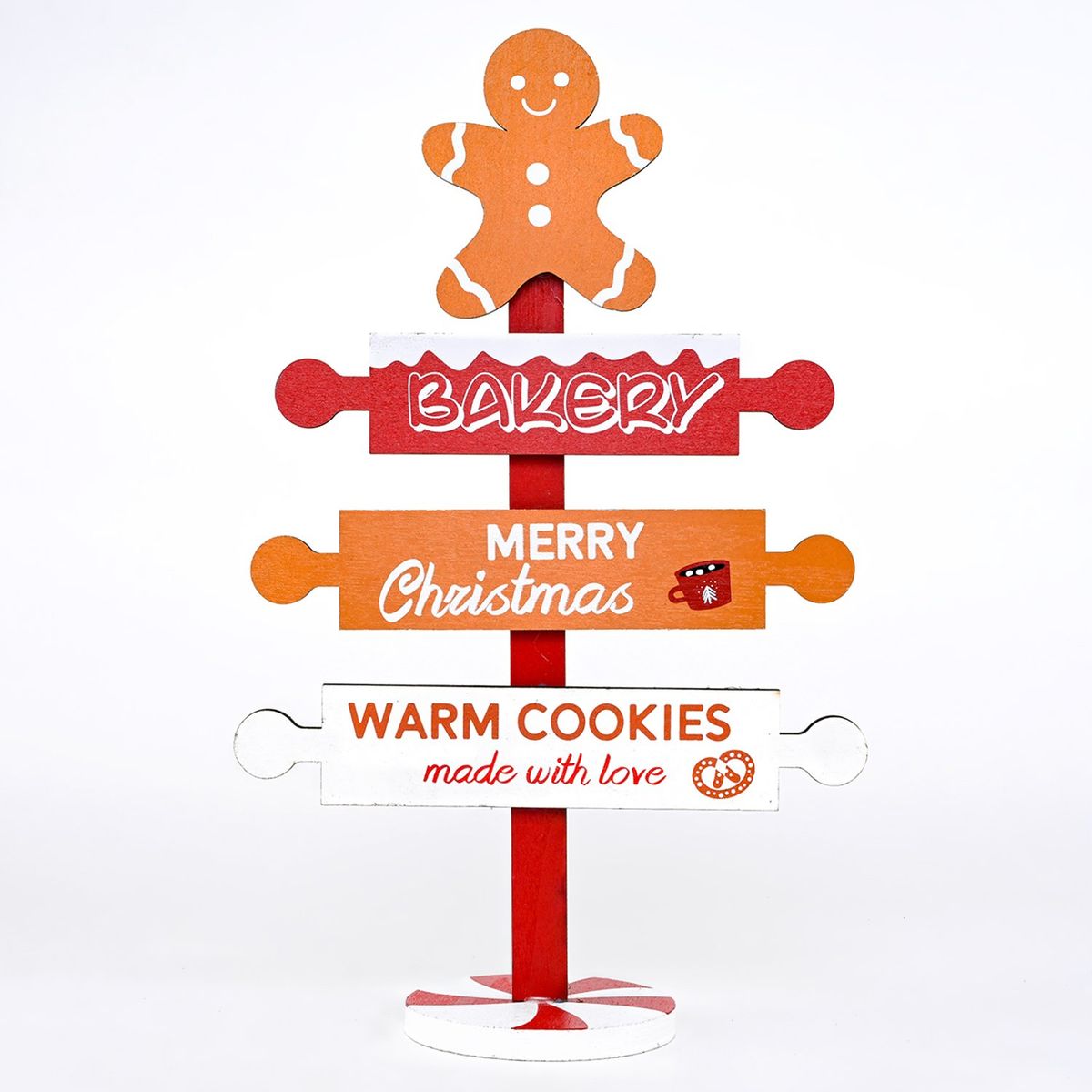 MICA - Adorno navideño letrero galleta de gengibre 21 cm Mica