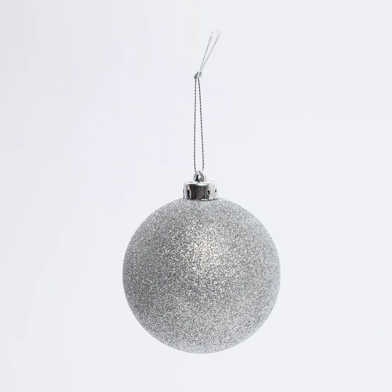 MICA - Bola de Navidad Blanca: Set x4 8 cm