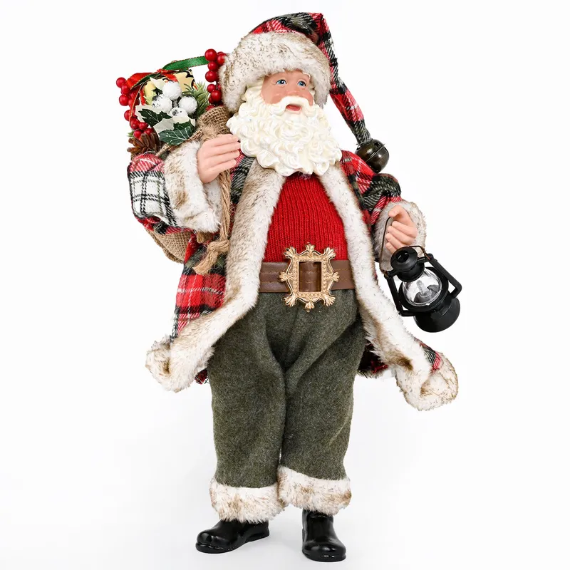 MICA - Figura Navideña: Papá Noel Abrigo 22 cm