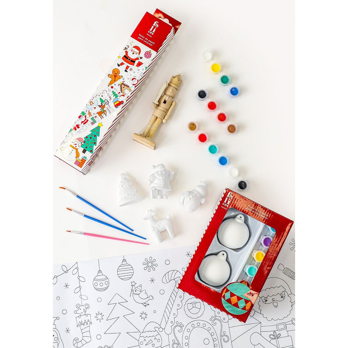 MICA - Bola de Navidad: Set para pintar 6 cm