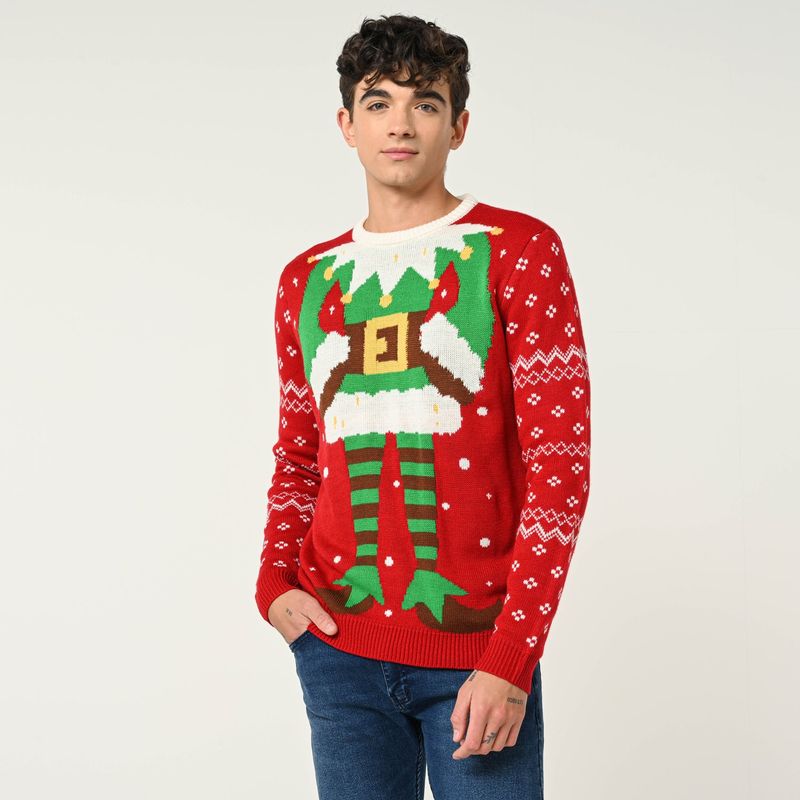 BEARCLIFF - Saco Navideño para Hombre Bearcliff