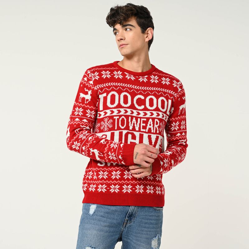 BEARCLIFF - Saco Navideño para Hombre Bearcliff