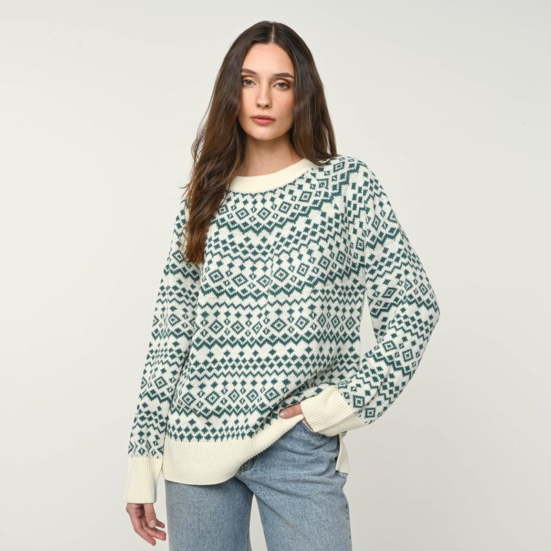 UNIVERSITY CLUB - Saco Navideño Mujer con Estampado University Club