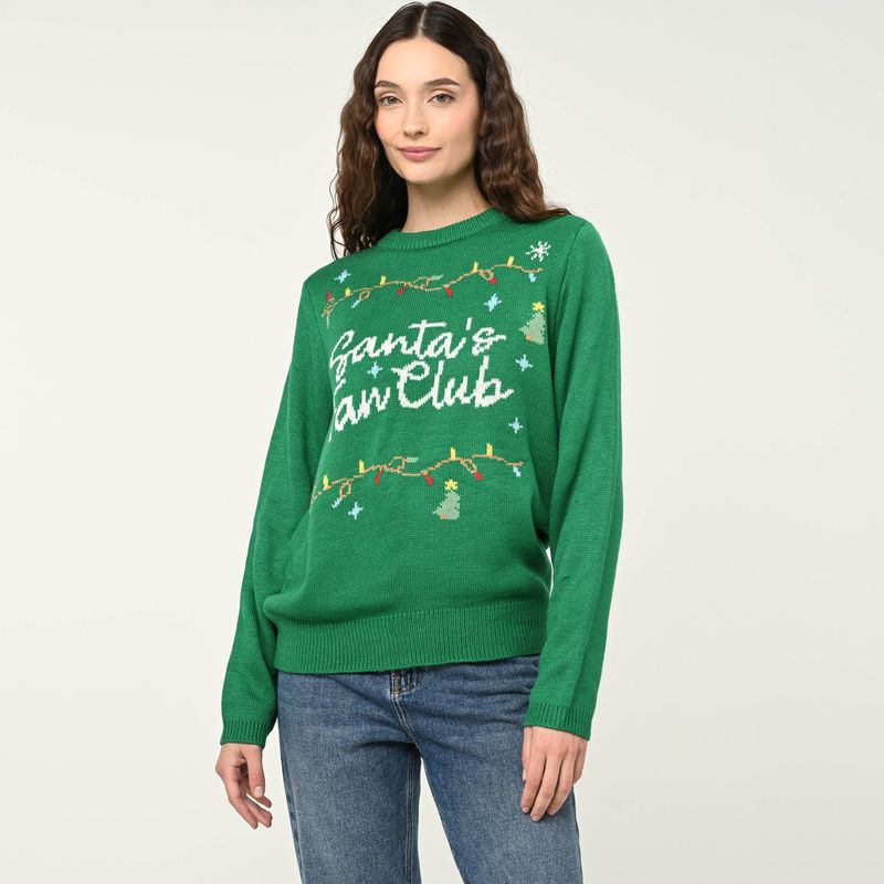 SYBILLA - Saco Navideño Mujer con Estampado Sybilla