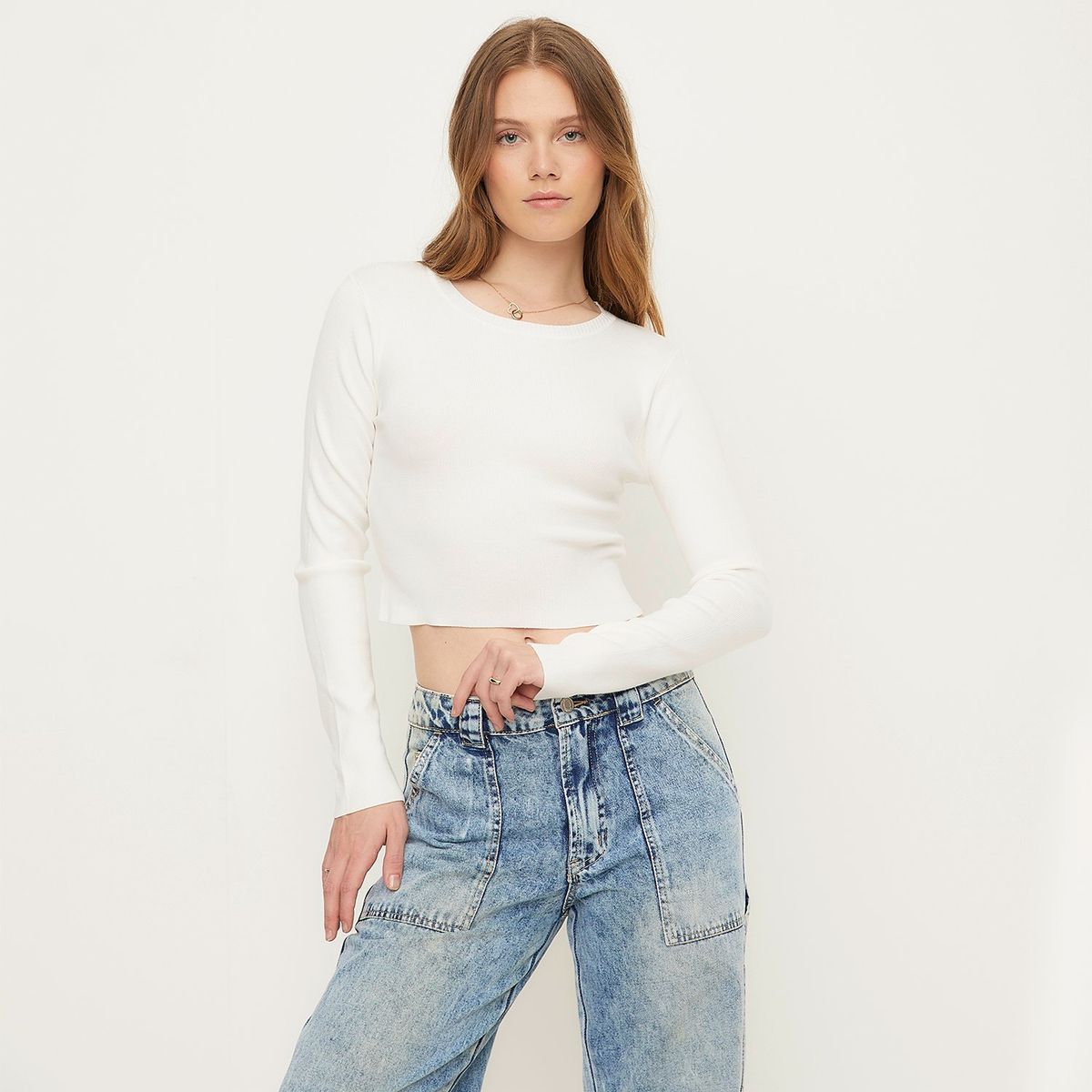 SYBILLA - Saco Mujer Crop Sybilla
