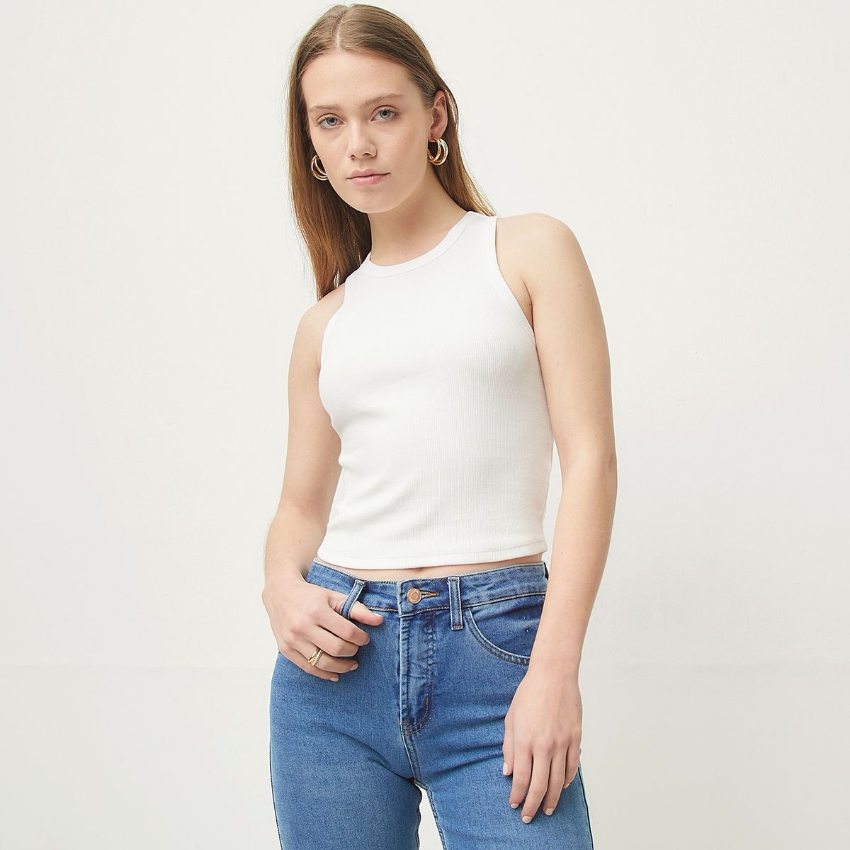 SYBILLA - Top esqueleto Mujer Sin mangas de Algodón Sybilla Slim fit