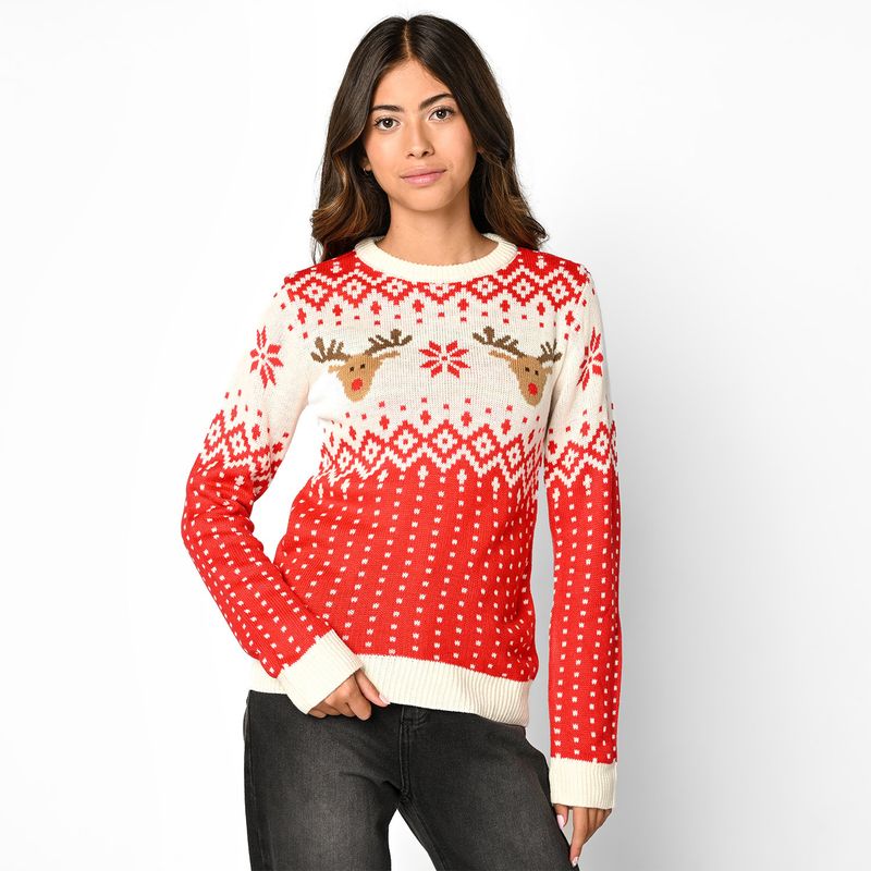 ELV - Saco Navideño Niña con Estampado ELV