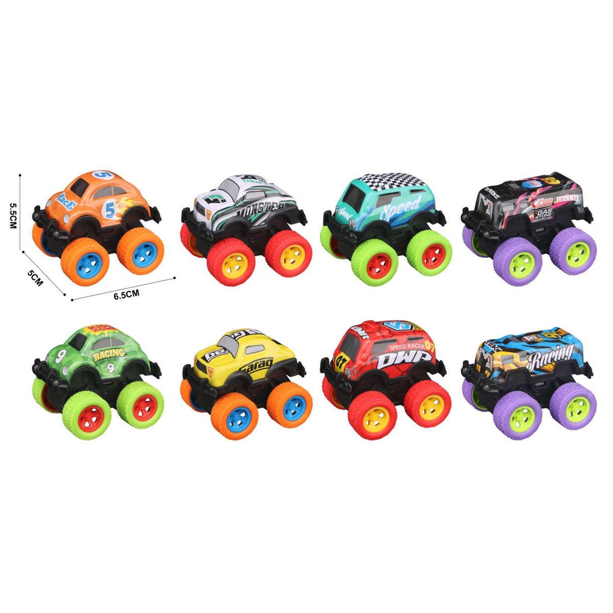 KIDS N PLAY - Set de 8 Vehículos de Fricción 