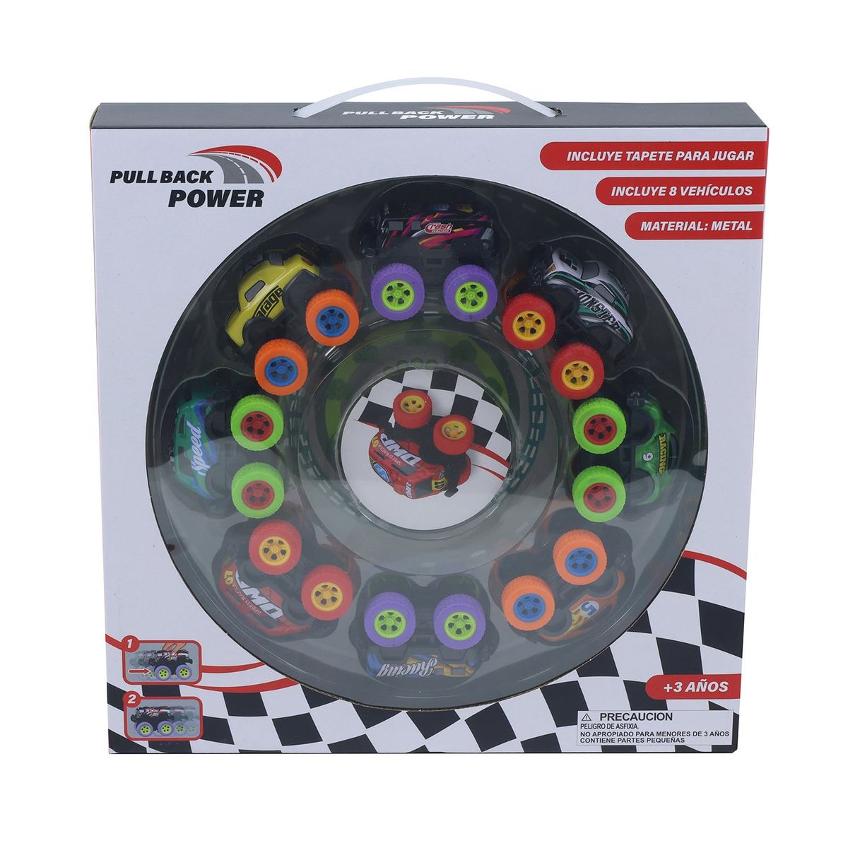 KIDS N PLAY - Set de 8 Vehículos de Fricción 