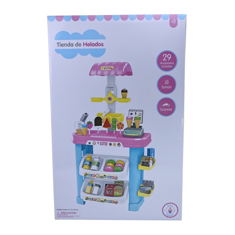 Heladería de juguete para niños con accesorios KIDS N PLAY