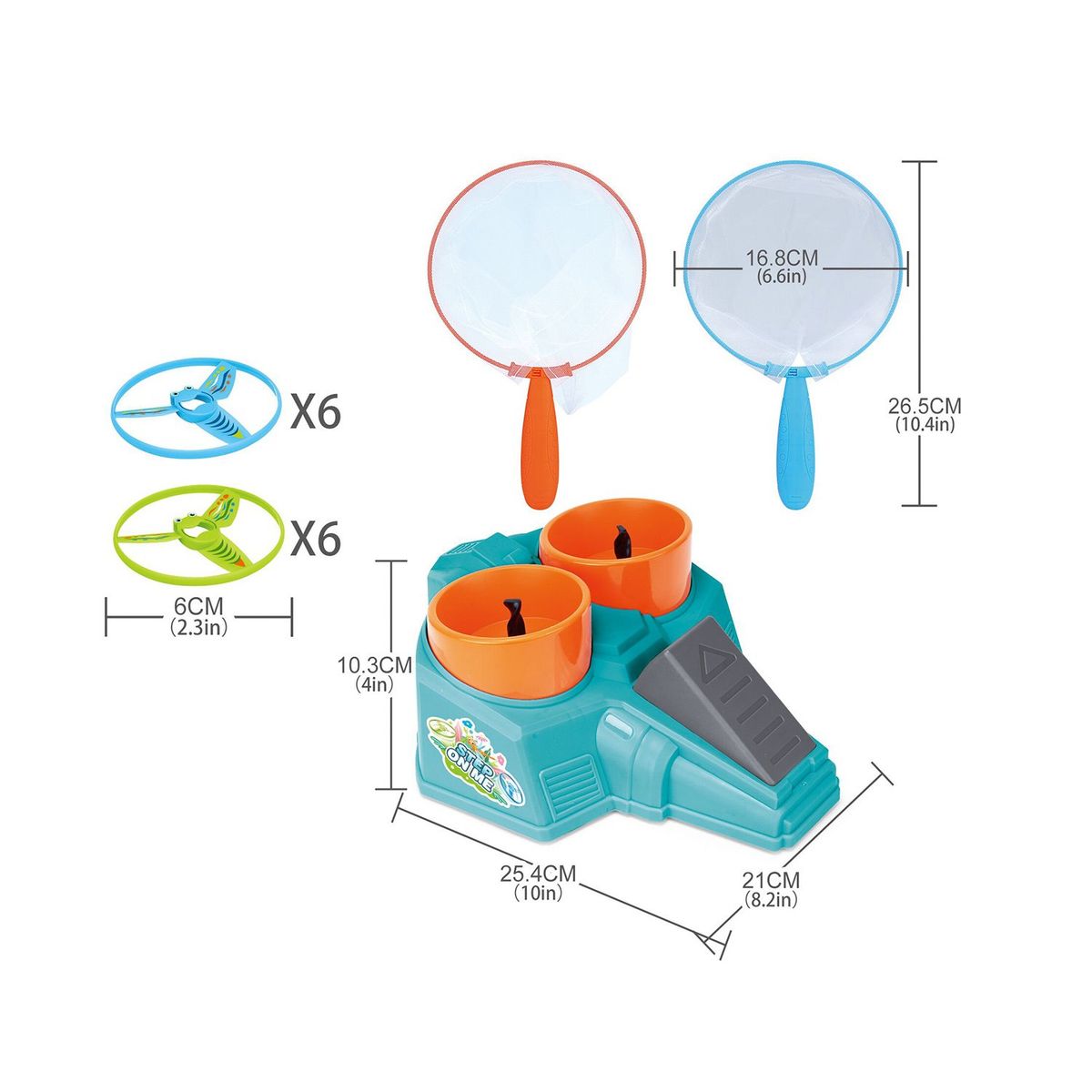  - Juego de lanzadores de disco doble