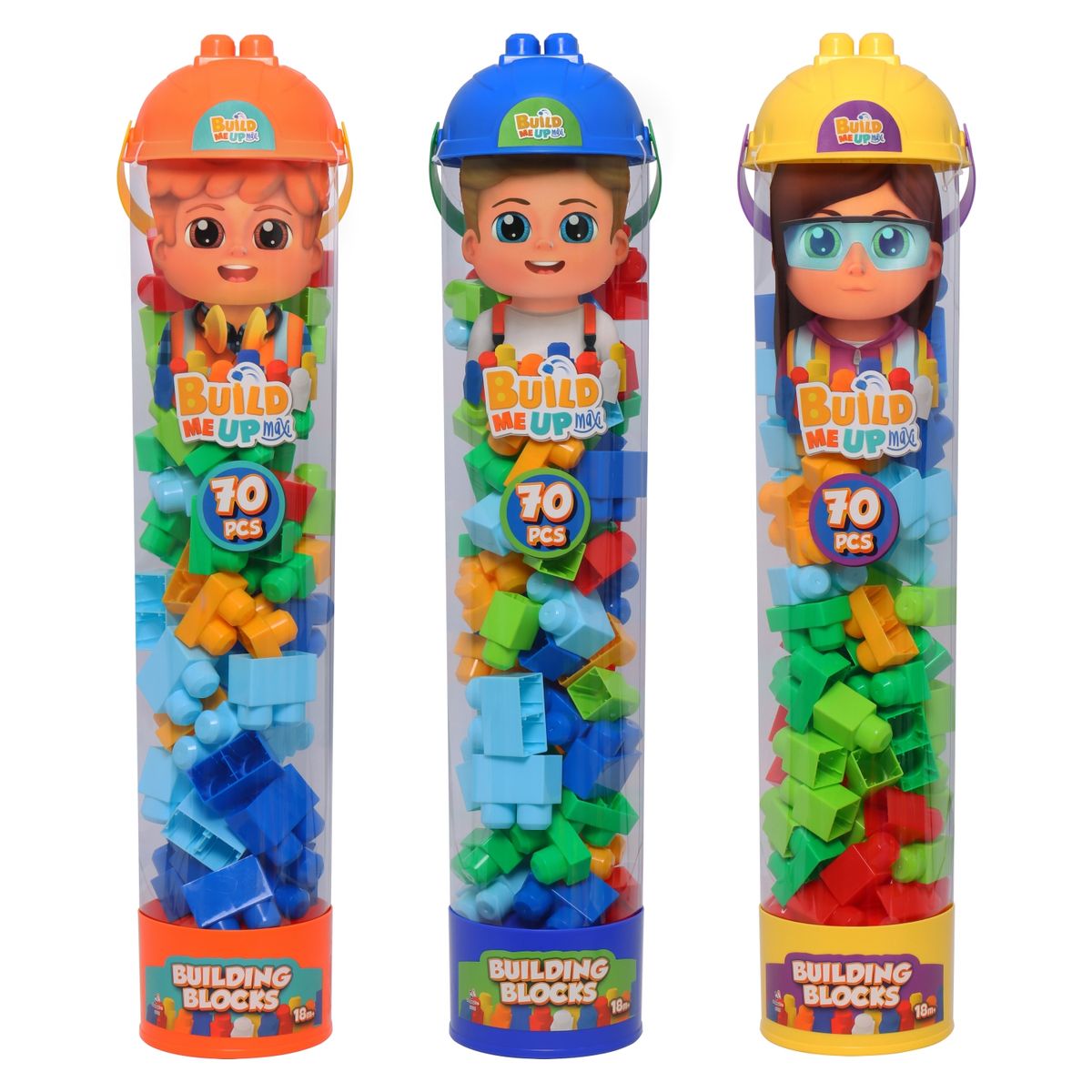  - Tubo con cabeza para bebe. Incluye 70 bloques
