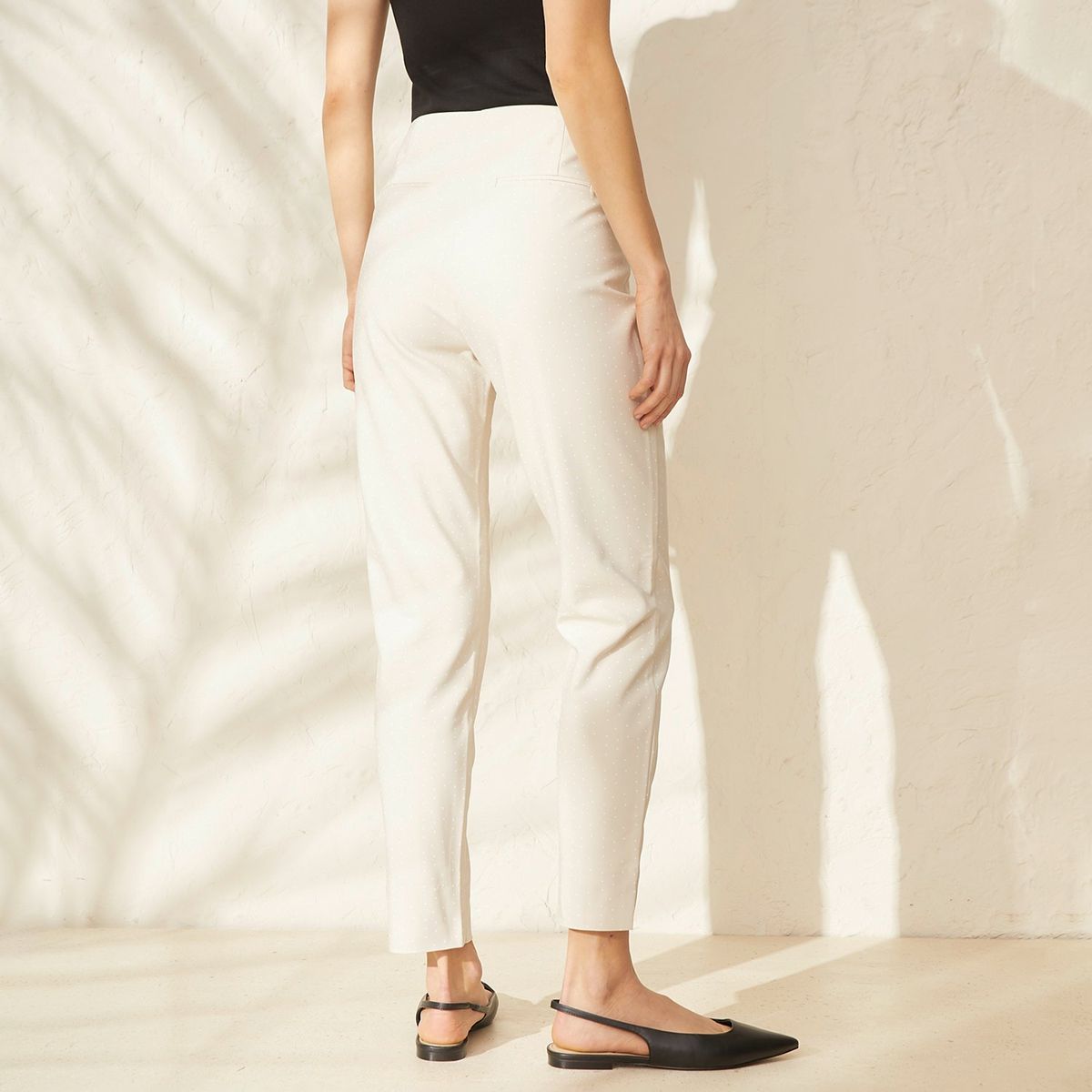 BASEMENT - Pantalon Recto Mujer Tiro medio Basement