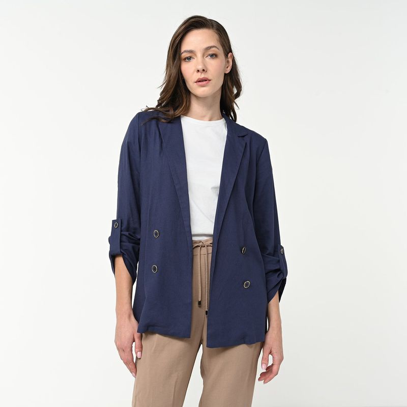 SOUTHLAND - Blazer Mujer de Lino Southland