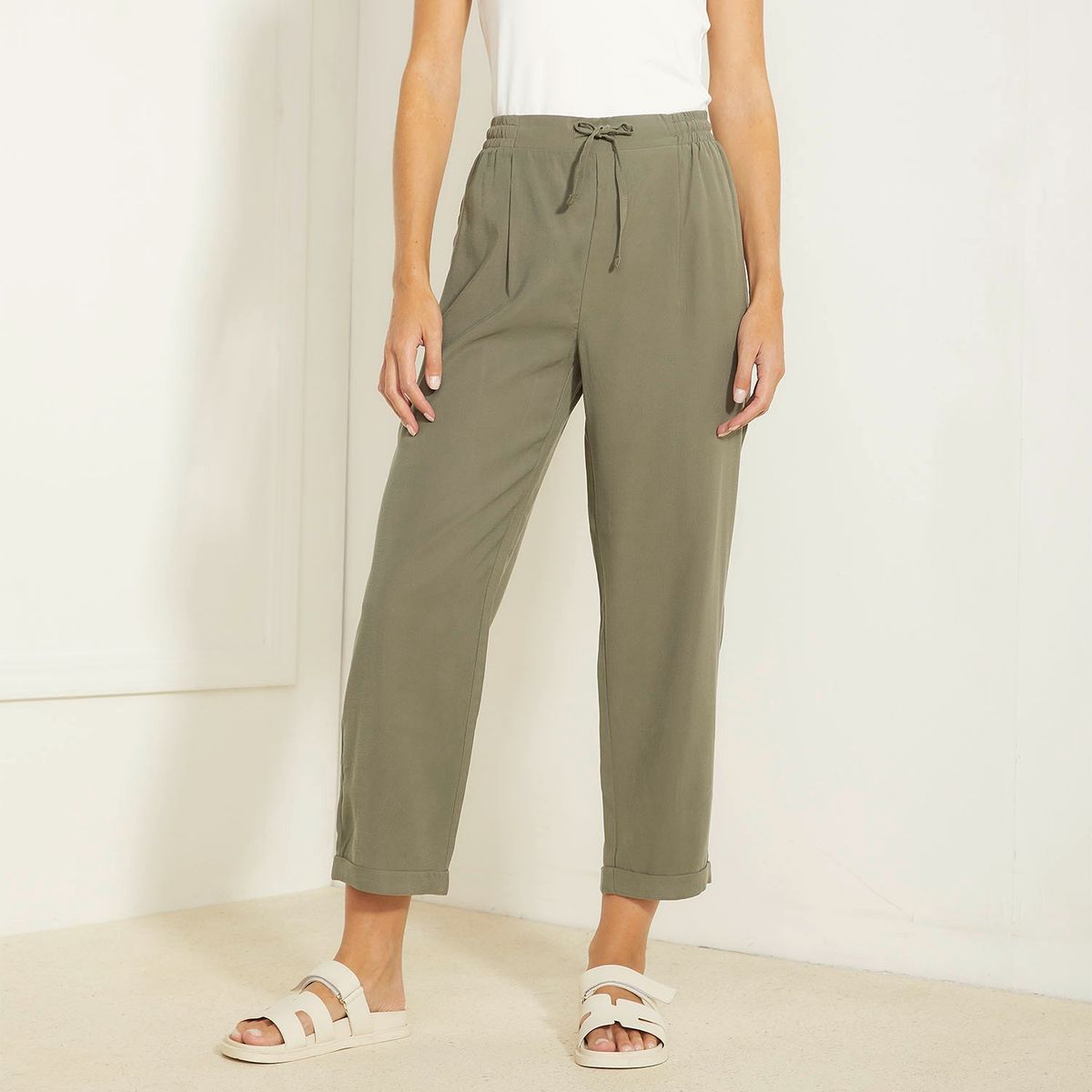 BASEMENT - Pantalón Jogger Mujer Tiro medio Basement