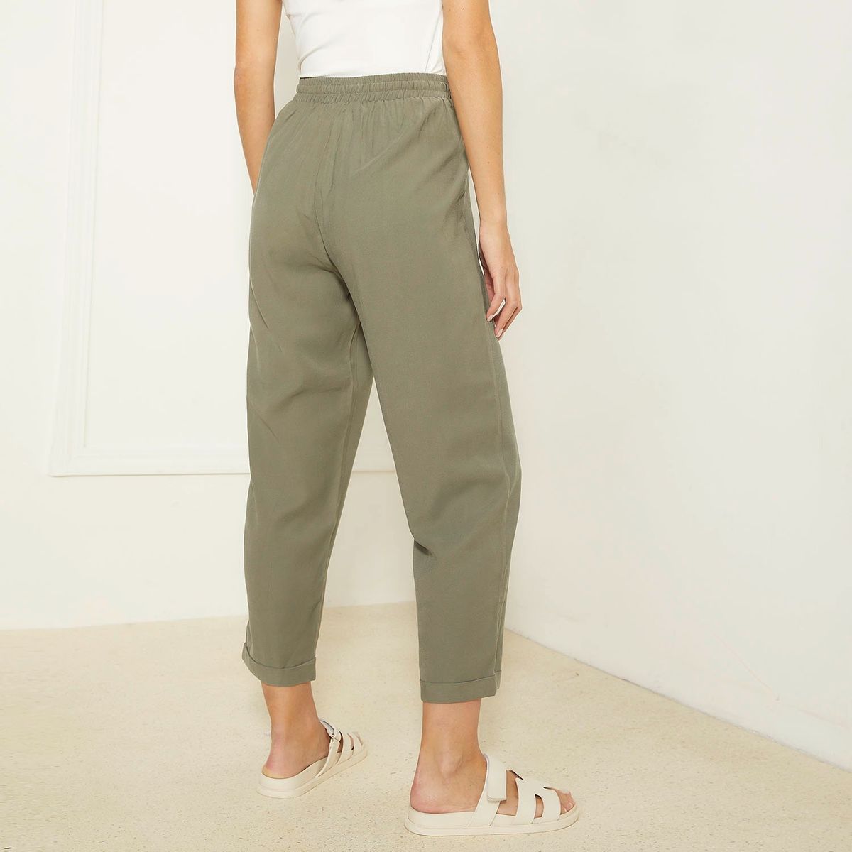 BASEMENT - Pantalón Jogger Mujer Tiro medio Basement