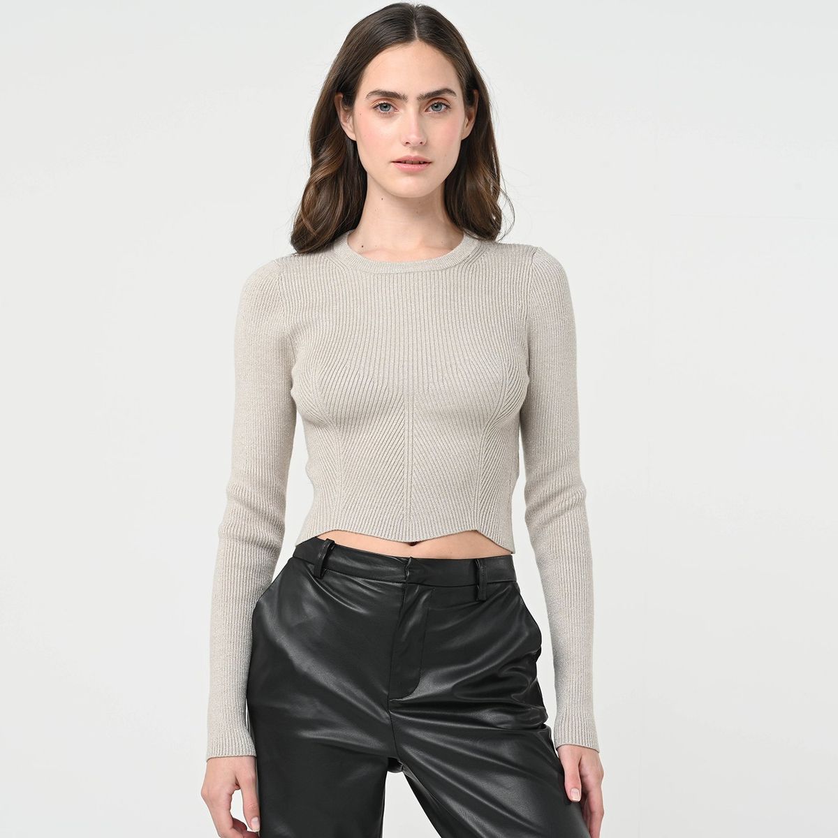 SYBILLA - Saco Mujer Crop Sybilla