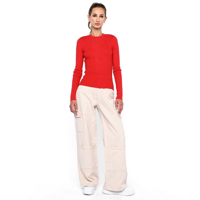MOSSIMO - Saco Mujer Con aplique Ajustado Mossimo
