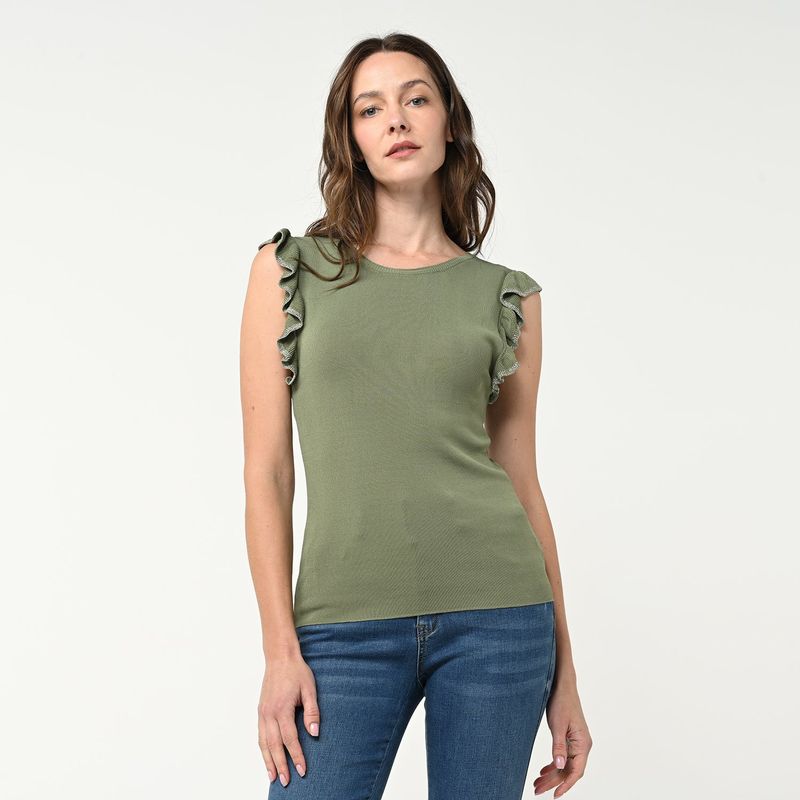 APOLOGY - Blusa Mujer Tejido Sin mangas Apology
