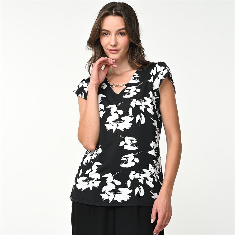 SOUTHLAND - Blusa Mujer con Estampado Manga corta de Poliéster reciclado Southland
