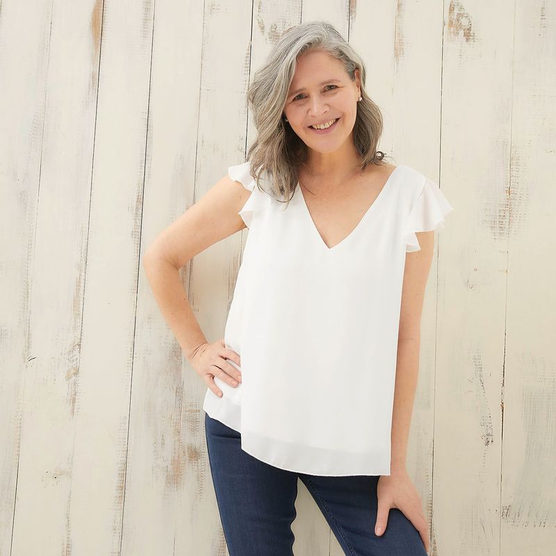 SOUTHLAND - Blusa Mujer con Estampado Manga corta Southland