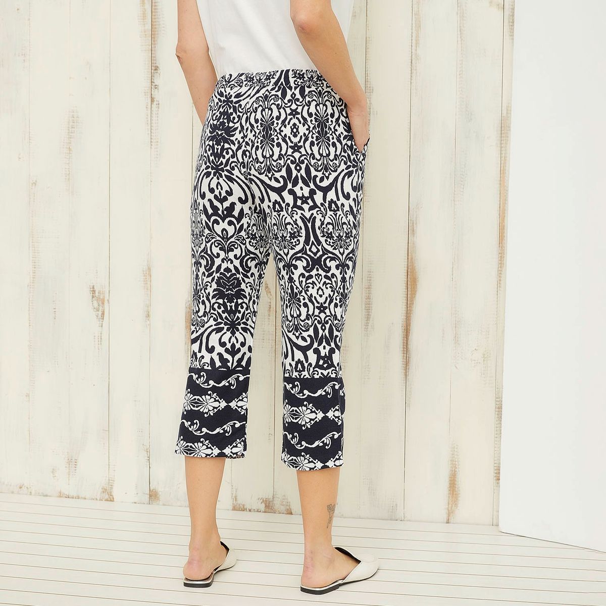 SOUTHLAND - Pantalón Mujer Tiro medio con Estampado Southland