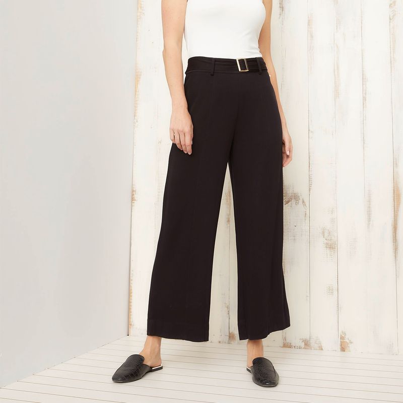 SOUTHLAND - Pantalón Culotte Mujer Tiro alto Animal print Southland