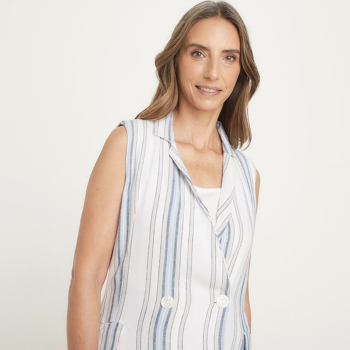 NEWPORT - Blazer Mujer de Rayas Newport