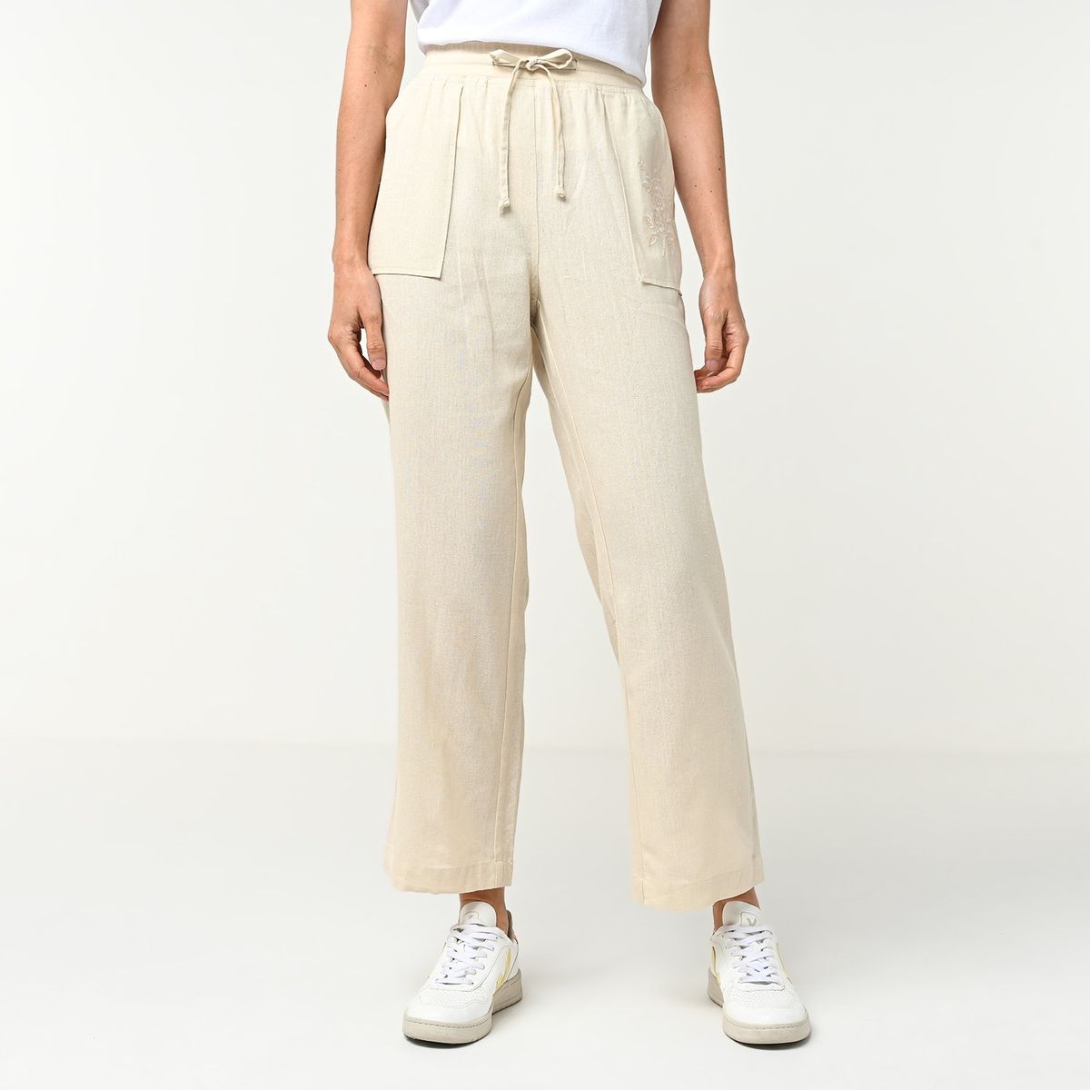NEWPORT - Pantalón Wide leg Mujer Tiro alto Newport