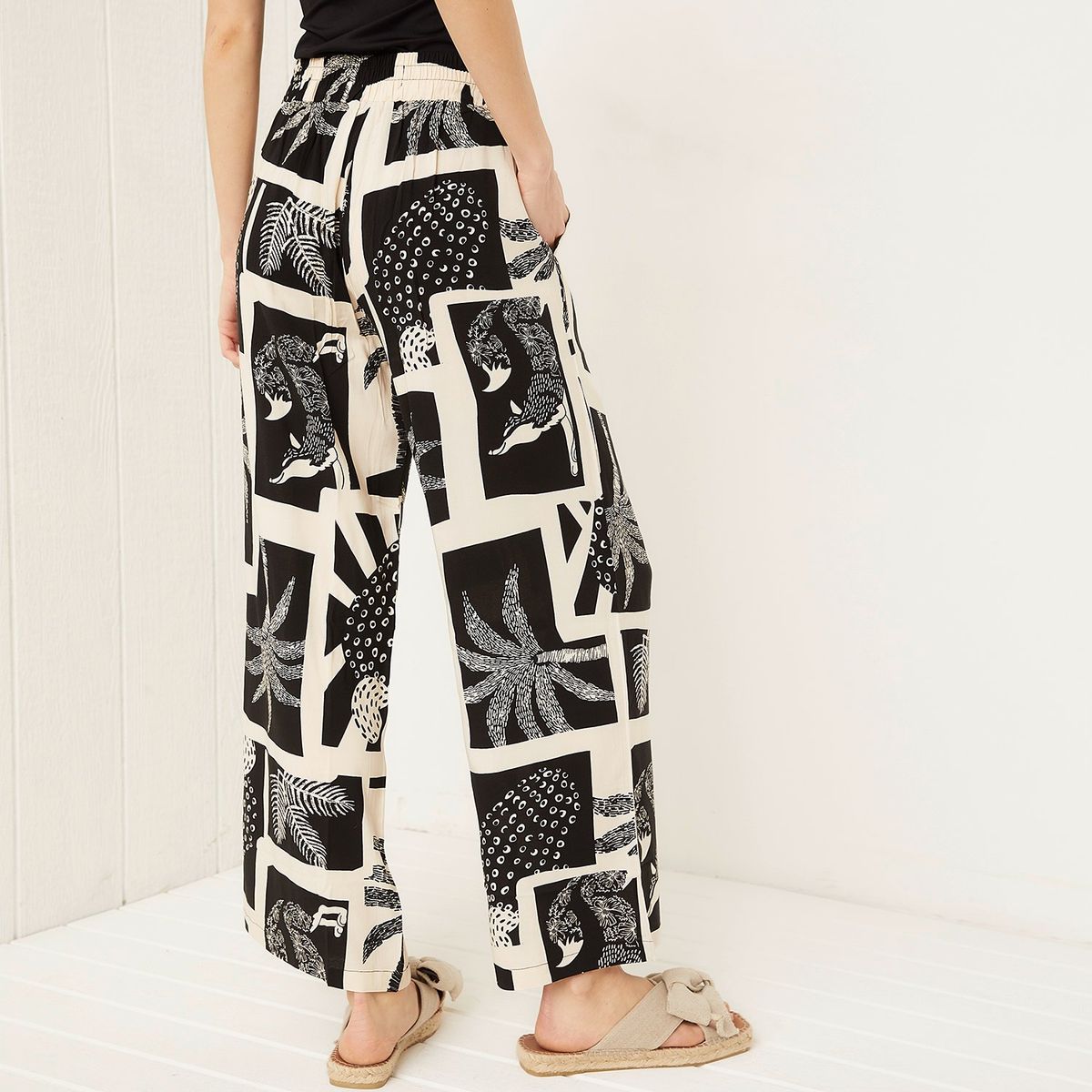 UNIVERSITY CLUB - Pantalón Palazzo Mujer Tiro alto University Club