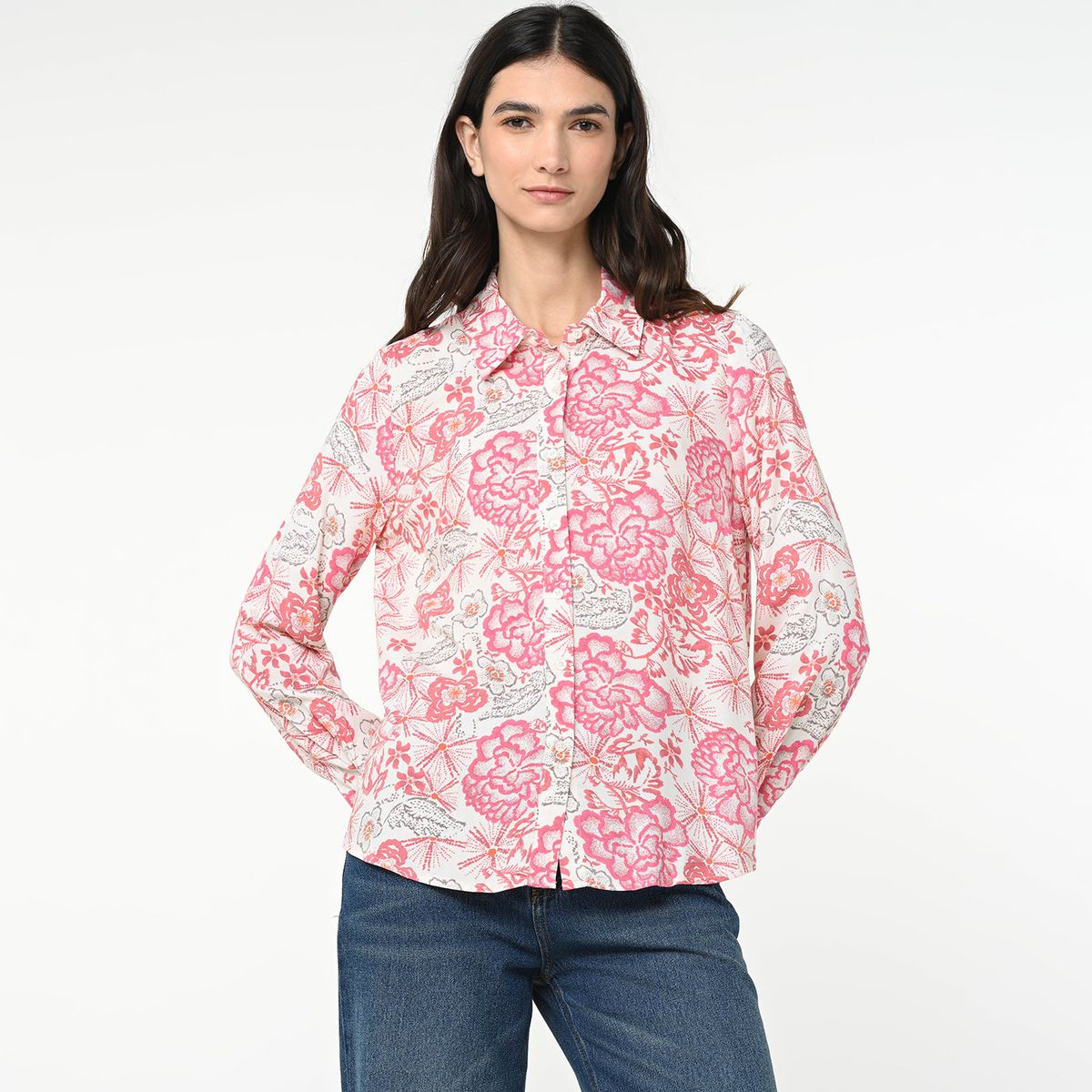 UNIVERSITY CLUB - Blusa Mujer con Estampado Manga larga University Club