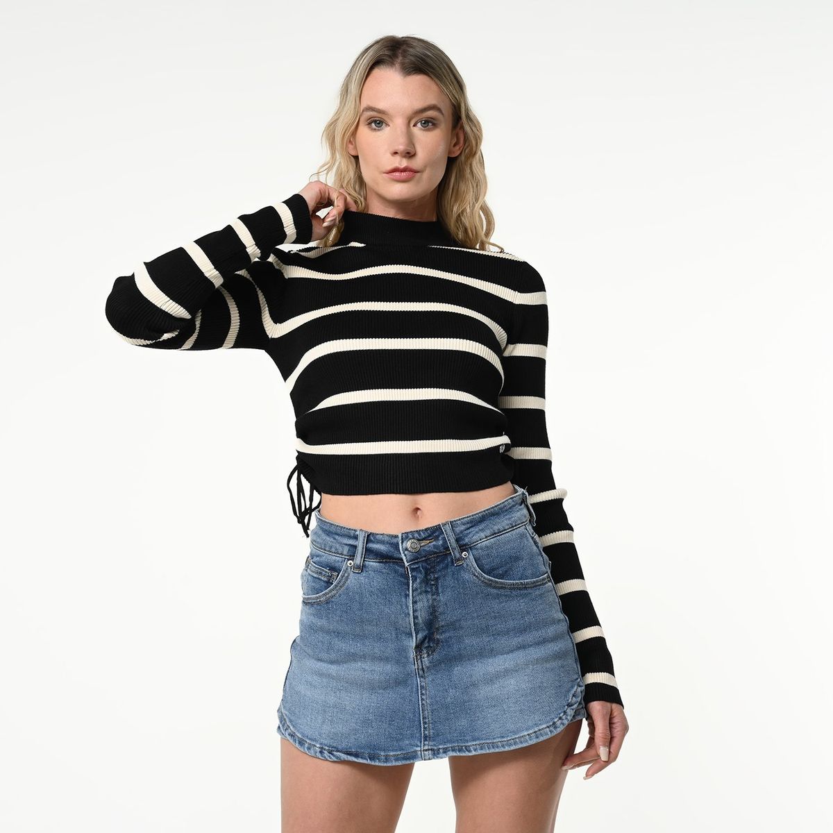 DENIMLAB - Saco Mujer Crop Denimlab 