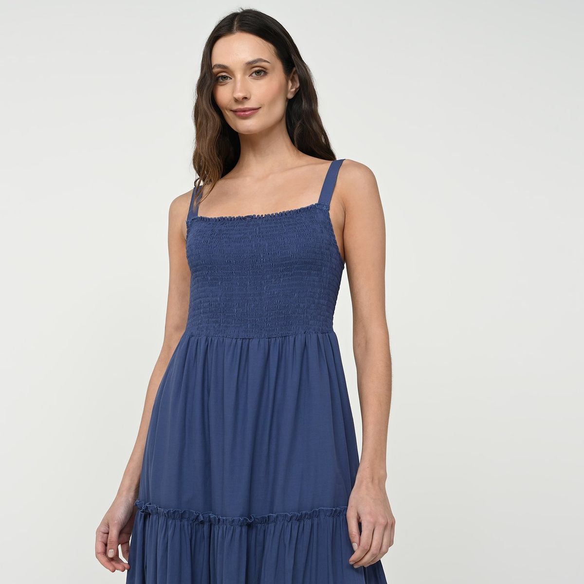 SYBILLA - Vestido Mujer Largo con Bordado de Algodón Sybilla