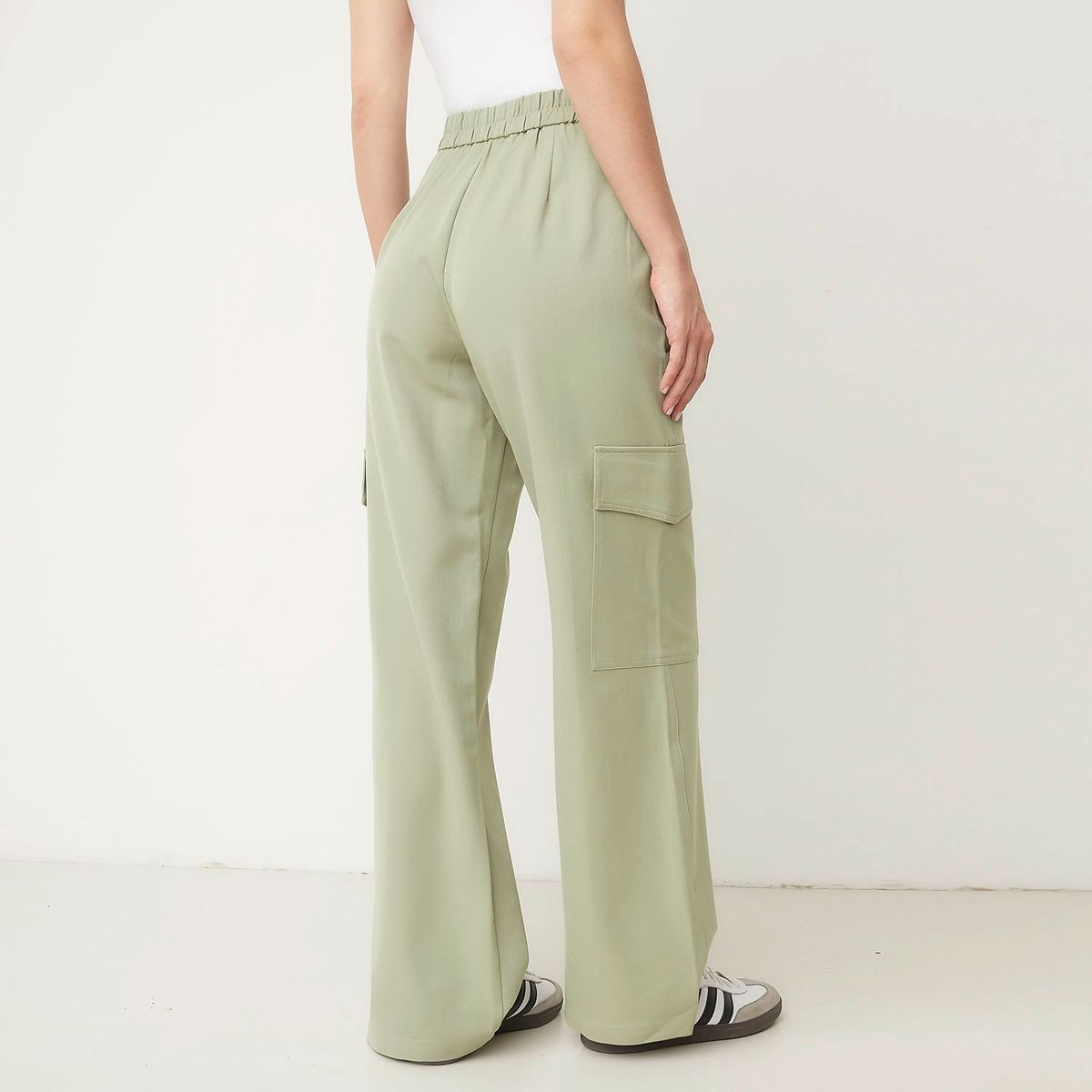 SYBILLA - Pantalón Cargo Mujer Tiro alto Sybilla