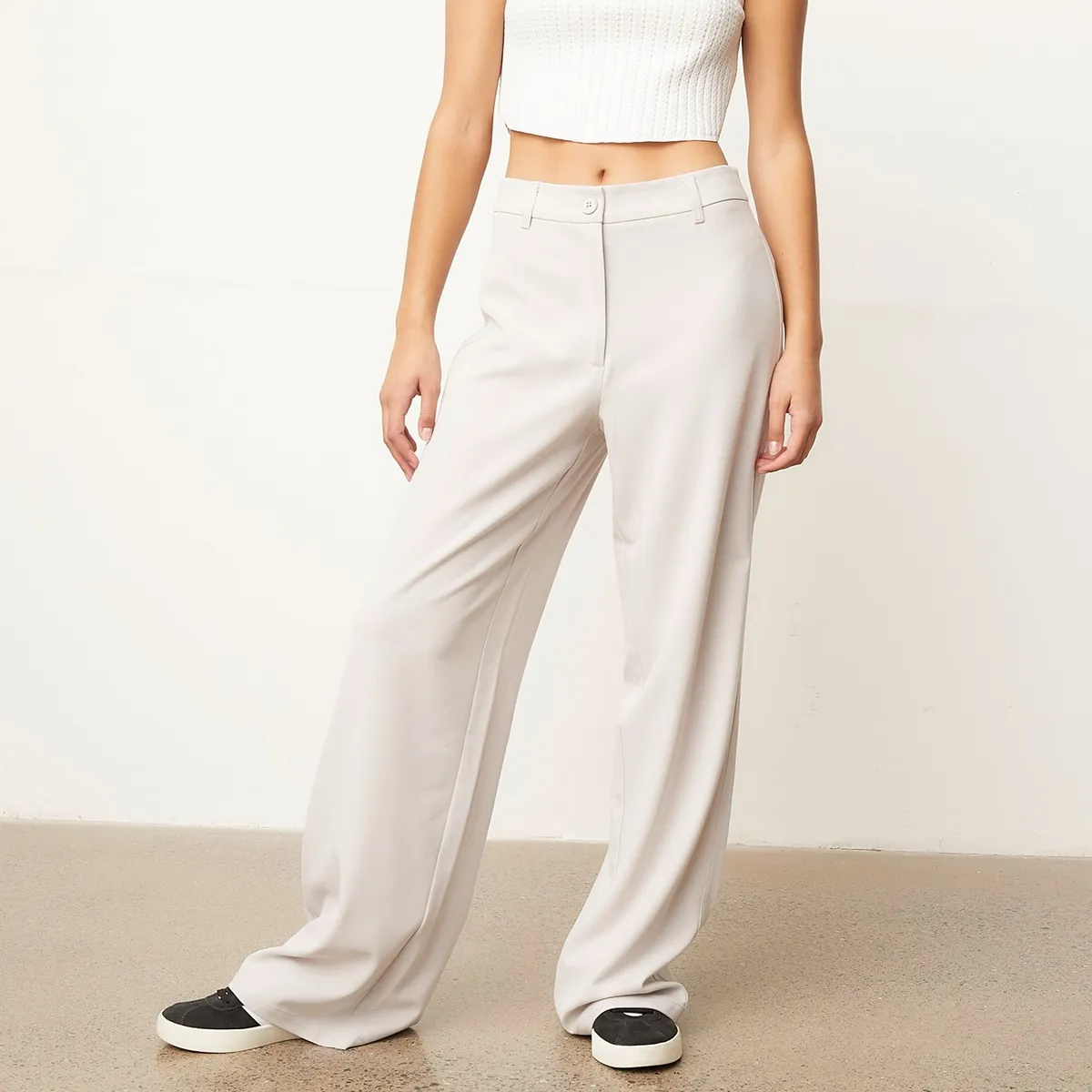 SYBILLA - Pantalón Flare Mujer Tiro medio Sybilla