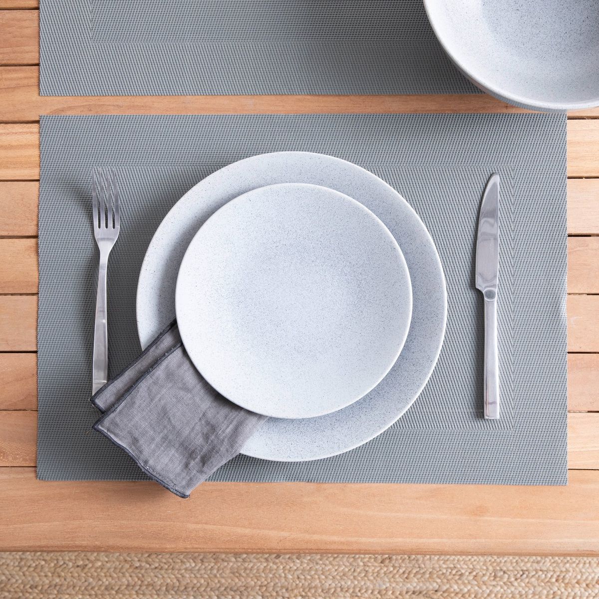 BASEMENT HOME - Setx4 Individuales Basket Silver