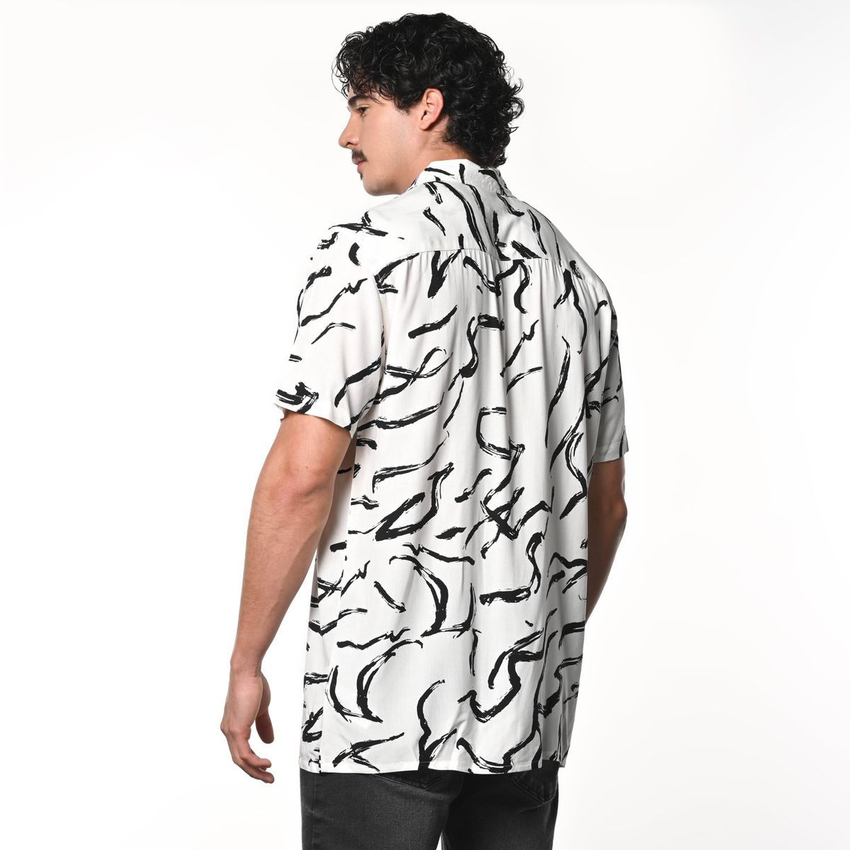 DENIMLAB - Camisa Hombre Con Estampado Manga corta Regular Denimlab