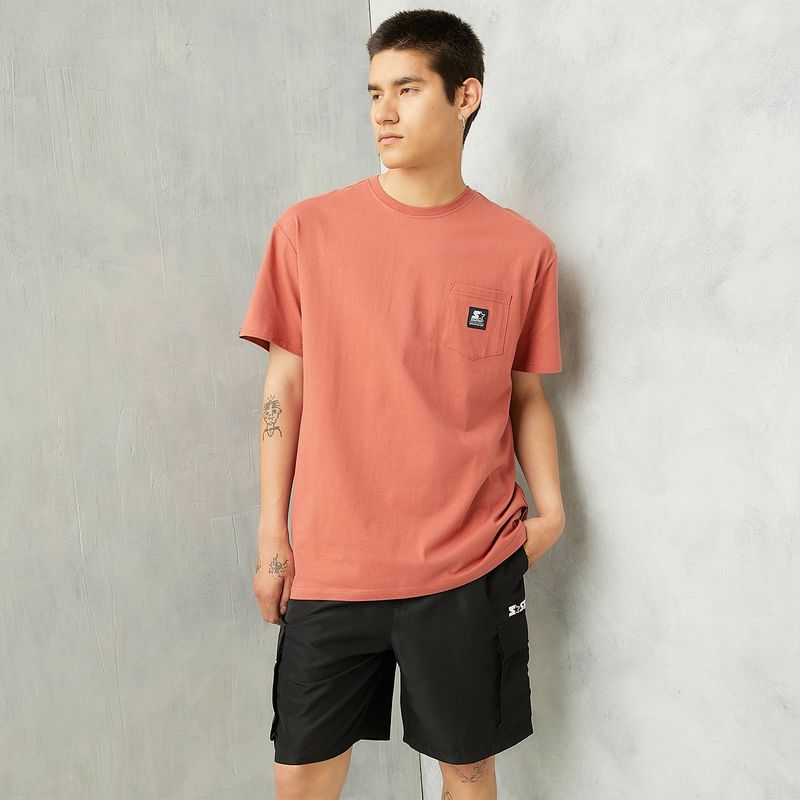 STARTER - Camiseta Hombre Manga corta Con Estampado de Algodón Starter