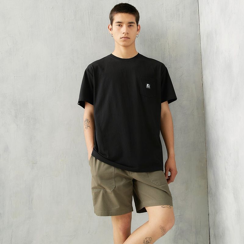 STARTER - Camiseta Hombre Manga corta Con Estampado de Algodón Starter