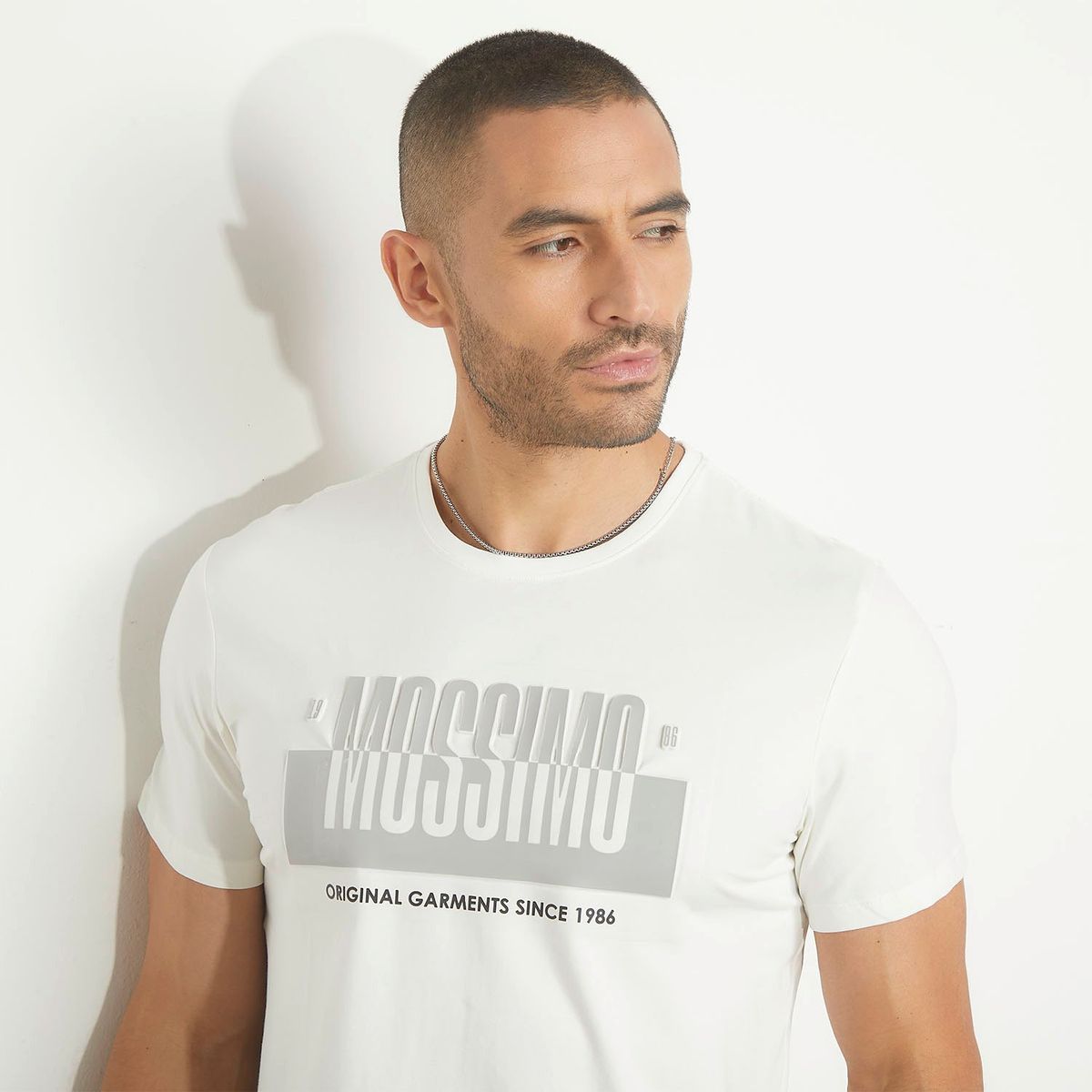 MOSSIMO - Camiseta Hombre Manga corta Con Estampado de Algodón Mossimo