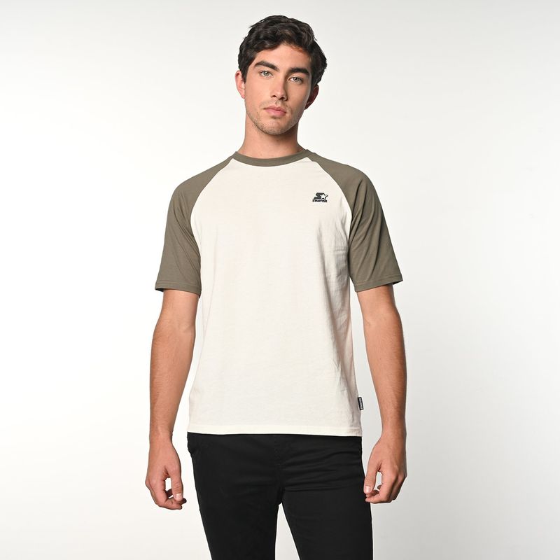 STARTER - Camiseta Hombre Manga corta Con Logo de Algodón Starter